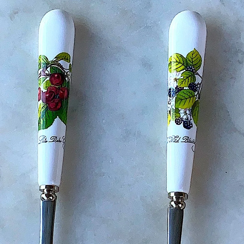 PORTMEIRION POMONA SALAD SERVERS SET OF 2